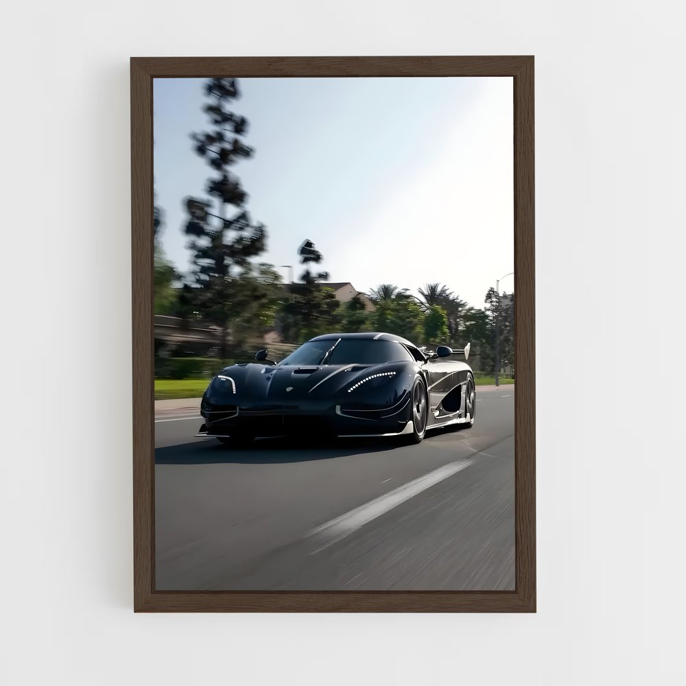Poster Course Nocturne – affiche Koenigsegg (vue 5)